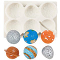 Space Planet Silicone Mold - Meteorite & Planet Cake Decor - Style C
