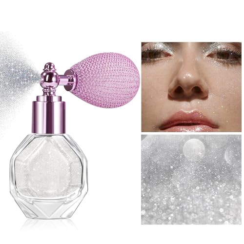 Gold Highlighter Powder Spray #03 - Long-Lasting Glitter Face Body Hair Makeup