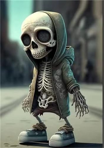 4pcs Skeleton Decor Set - Halloween Garden Gnome Skeleton Figurines Indoor Outdoor