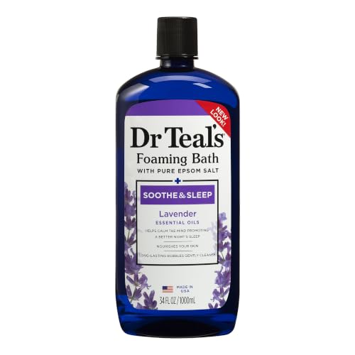 Foaming Bath with Epsom Salt and Lavender for Relaxation 34oz