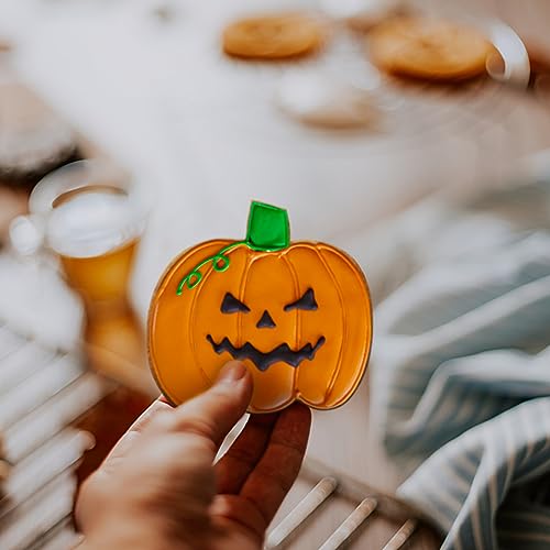 Halloween Cookie Cutters Set - 6 Shapes for Cookies, Muffins, Bread, Sandwiches