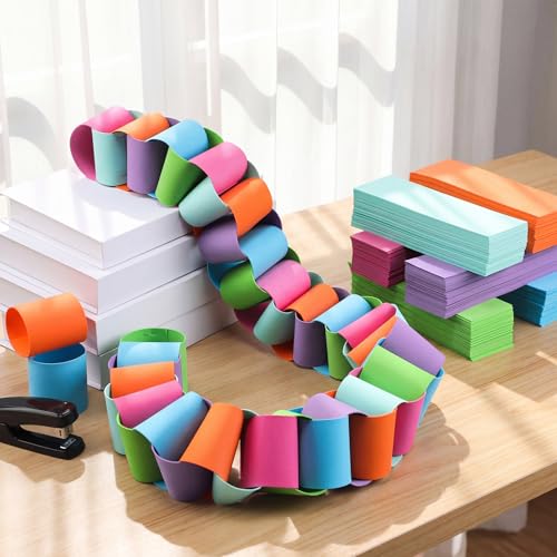 Colorful EVA Chain Garland Kit with Stapler - DIY Classroom and Party Decor