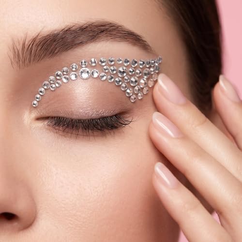 Eye Liner Crystal Face Gems 3-Pack - Festival Costume Accessories NO1