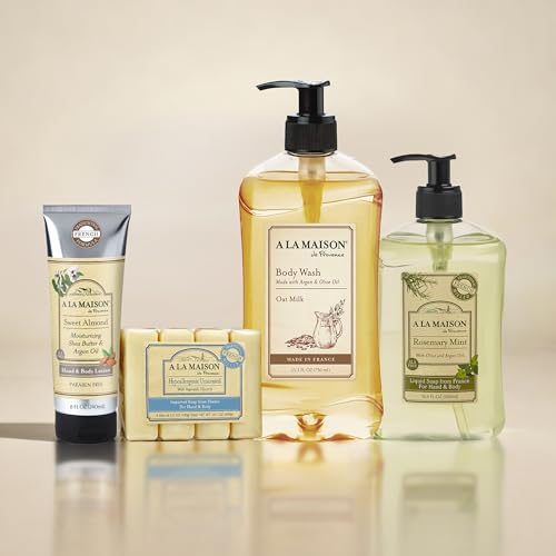 Lavender Aloe Liquid Hand Soap - French Made, 16.9 oz, 3 Pack