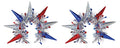 Patriotic Statue of Liberty Tiara Headbands 2 Pack - Red, Blue & Silver Holiday Costume Accessories