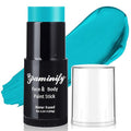 Teal Face & Body Paint Stick - Water-Based, Washable Halloween Cosplay Makeup - 1.06 OZ - Variation: Teal