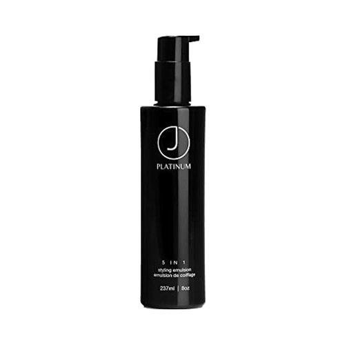 J Beverly Hills Platinum Leave-In Styling Emulsion Cream - Argan Oil Heat Protection (3.4 Oz, 8 Oz)