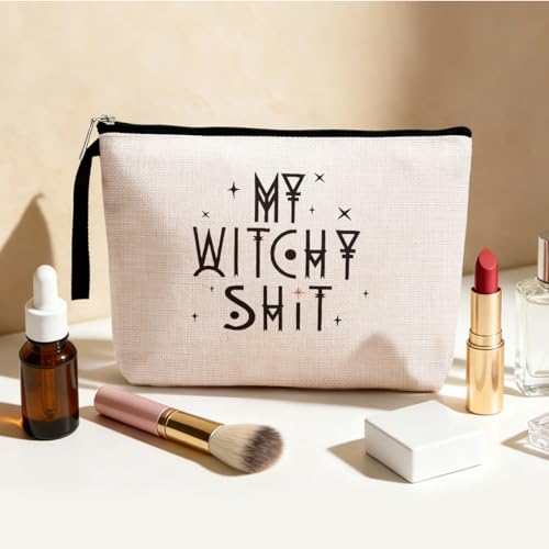 Halloween Witchcraft Makeup Bag - Funny Witchy Gift for Women & Girls