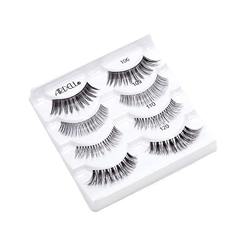 Ardell False Eyelashes Variety Pack - Natural Reusable Strip Lashes 4 Pairs - Best Of