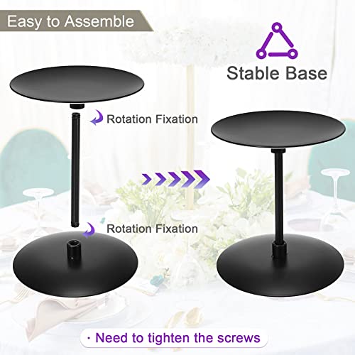 Black Candelabra Candle Holders Set - 2 Sets of 3 Sizes Modern Iron Halloween Decor - Variation of THIS listing