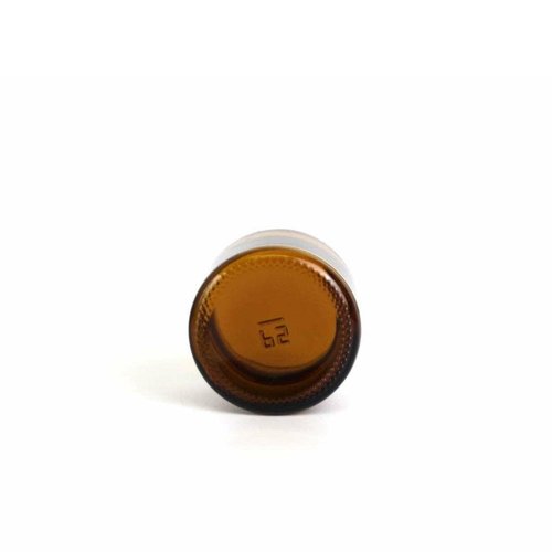 2 oz Amber Glass Jar w/Black Cap