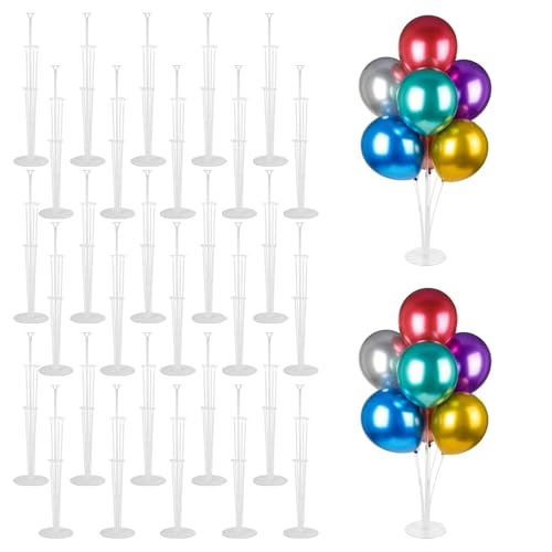 30 Pack Balloon Stand Kits for Birthday Party Decorations - Table Centerpieces