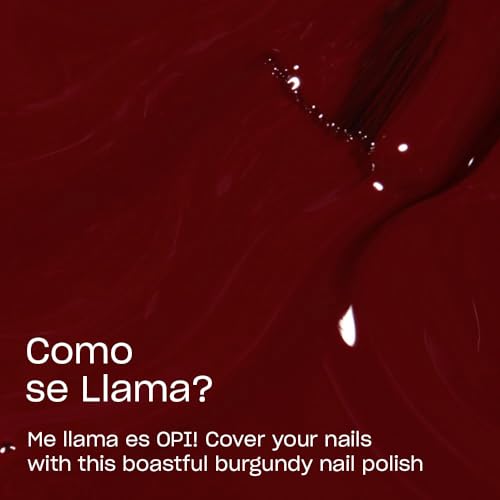 OPI Nail Lacquer Classic Nail Polish - Como se Llama? Opaque Dark Red - Long Lasting