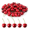 Artificial Faux Cherry Ornaments - Black, 60 Pack