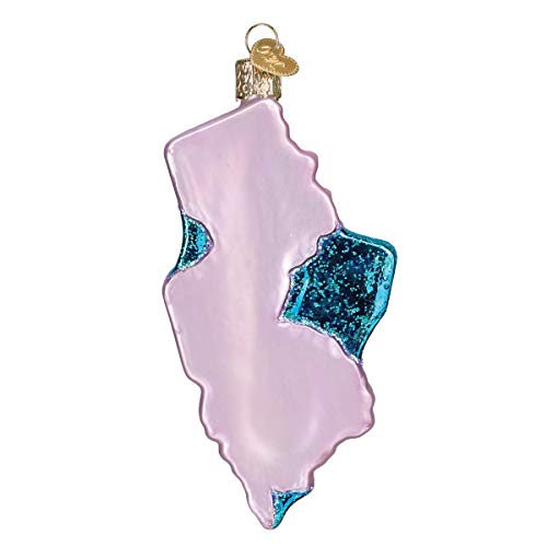 New Jersey Glass Ornament - Handcrafted Christmas Tree Holiday Decoration