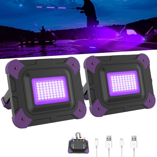 Rechargeable UV Black Light with 405nm Purple Variation, High & Low Modes