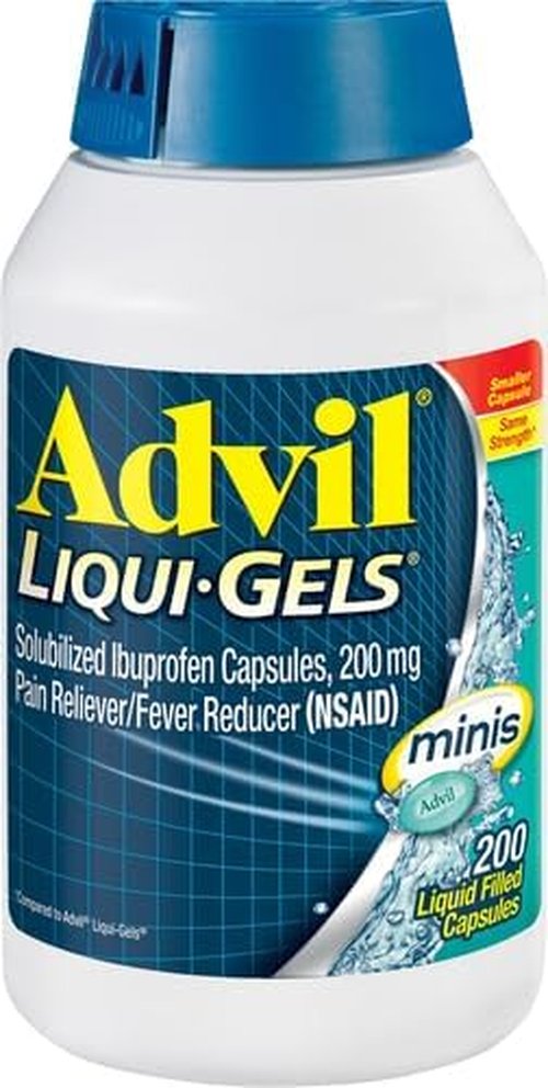 Advil Liqui-Gels Minis | Pain Reliever & Fever Reducer with 200mg Ibuprofen - 200 Liquid Capsules