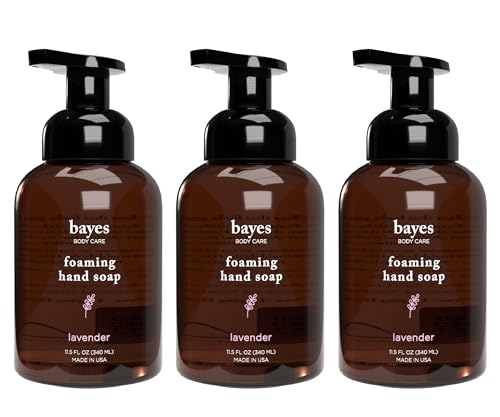 Lavender Foaming Hand Soap - Nourishing Hand Wash with Essential Oils - 11.5 Fl Oz Pack of 3