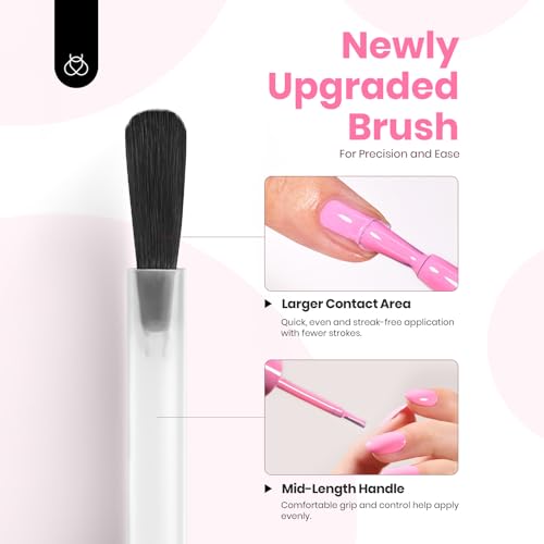 Pink Gel Nail Polish - Light Pink 15ML Long-Lasting UV & LED Curing