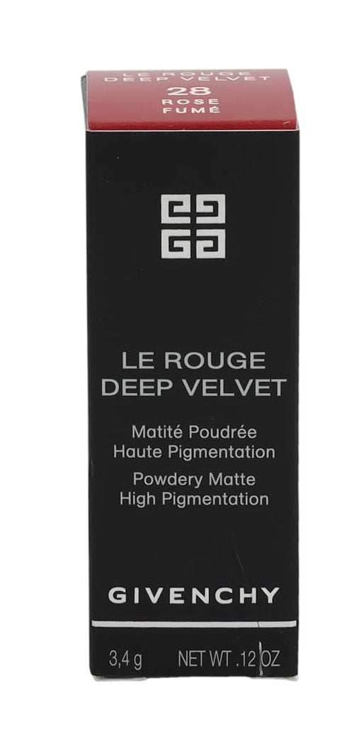 Le Rouge Deep Velvet Matte Lipstick - 28 Rose Fume by Givenchy for Women - 0.12 oz Lipstick