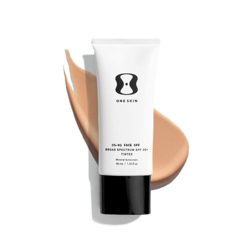 OneSkin FACE SPF OS-01 Mineral Sunscreen - Broad Spectrum SPF 30+ with Antioxidants for All Skin Types