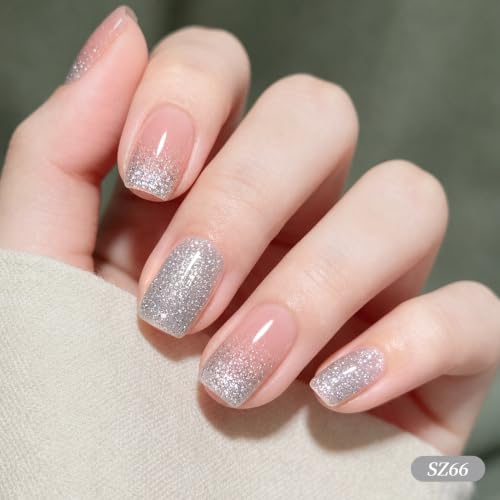 Snowbell Chime Christmas Reflective Glitter Gel Polish Set - 6 Colors with Variation