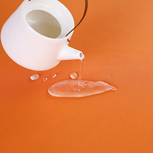 Orange Waterproof Decorative Table Runner 108 Inches Long - FOLINS&HOME