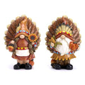 Medium Fall Gnome Decorations for Home Thanksgiving Decor Set - Indian & Turkey Figurines