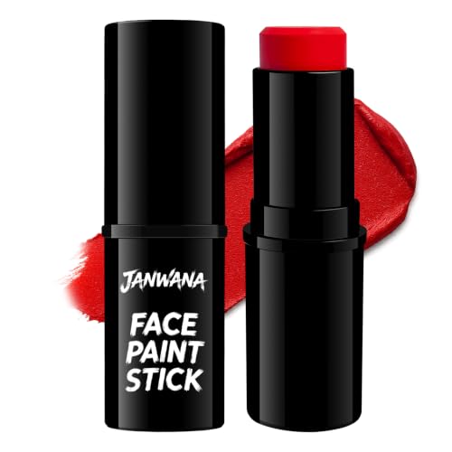 Red Oil-Based Face Paint Stick Full Coverage Waterproof Stage Makeup - #03 Red