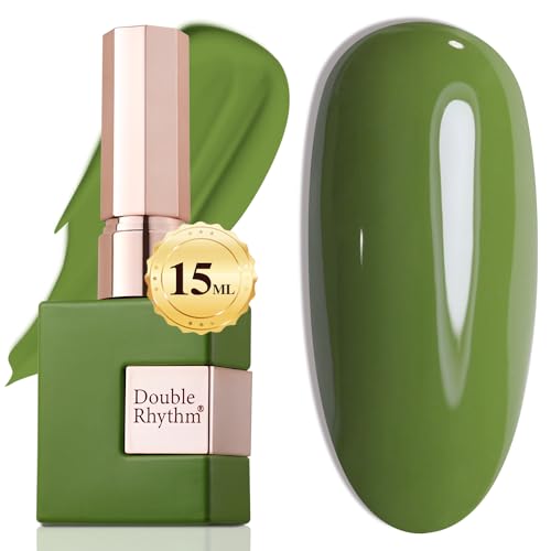 Green Gel Polish 15ML Same Color Soak Off Nail Art Manicure Kit - Double Rhythm