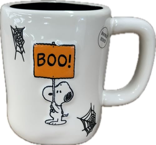 Halloween Peanuts Ceramic Coffee Mug - Spooky Season Snoopy White White - Spooky Season