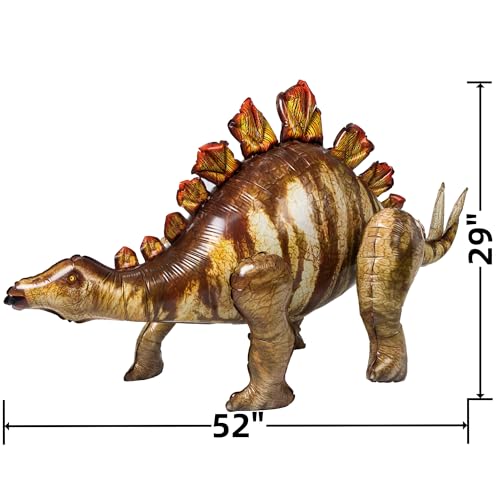 3-Pack Inflatable Dinosaur Balloons for Dinosaur Birthday Party Decorations
