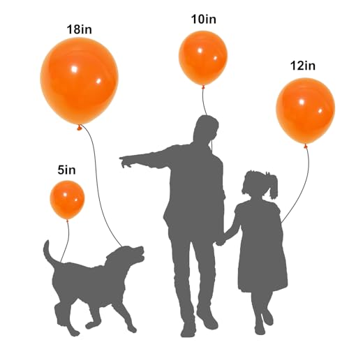 Orange Balloon Kit 150pcs Latex Balloons for Party Decorations - Fall & Celebration
