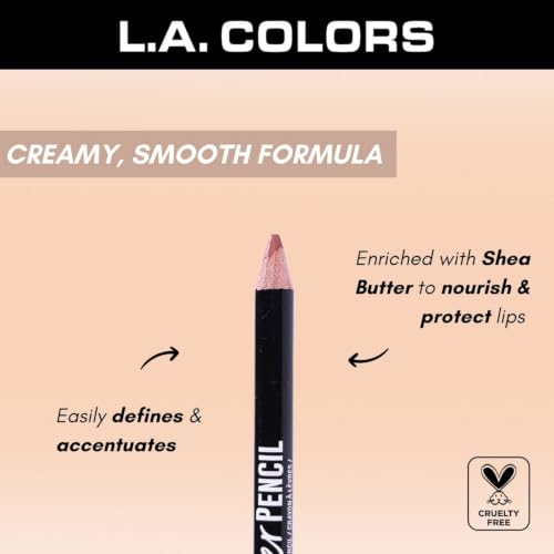 Lipliner Pencil Black - Long-Lasting, Hydrating Formula, 0.04 Ounce - Pack of 1