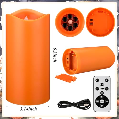 Halloween Ghost Flameless Candle with Projector Lights - Spooky Decor, Remote Control, Battery Operated - Variation: Halloween