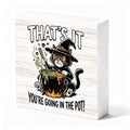 Halloween Witch Cat Sign Indoor Decoration Pot Variation of THIS Listing