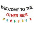 Halloween Mysterious Welcome to the Other Side Banner Gothic Party Decor