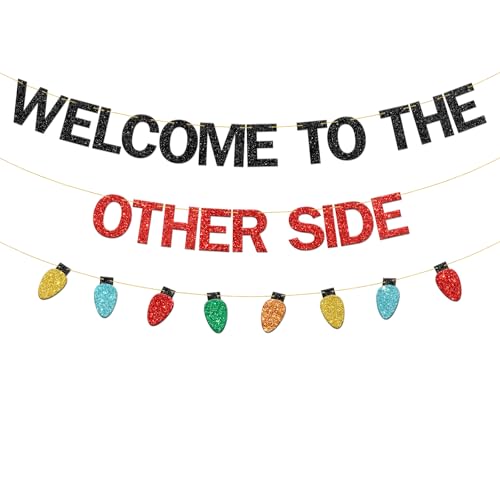 Halloween Mysterious Welcome to the Other Side Banner Gothic Party Decor