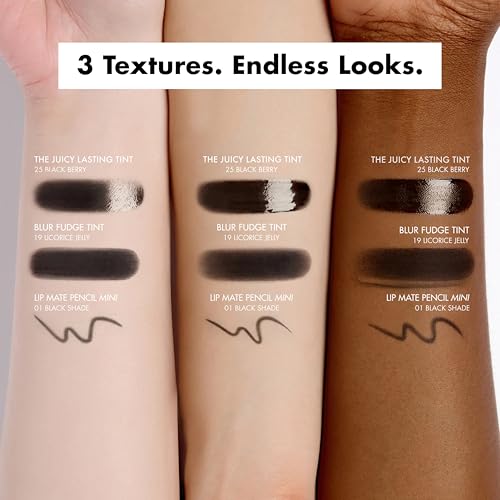 Black Lip Makeup Set - Gloss, Matte & Lip Liner Trio - Limited Edition