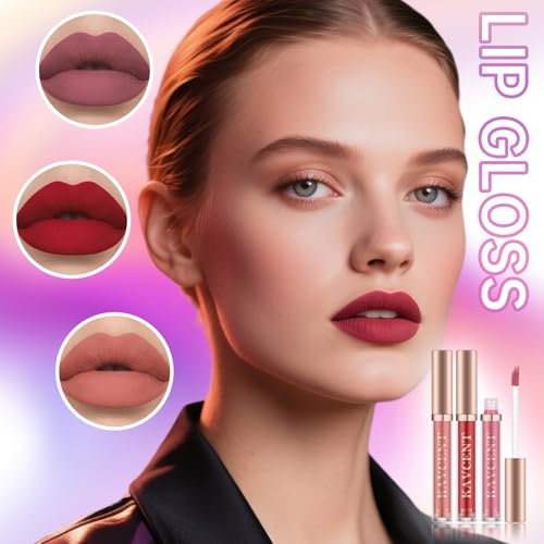 Red Medium Makeup Kit for Women Teens Full Set with Eyeshadow Foundation & Brushes