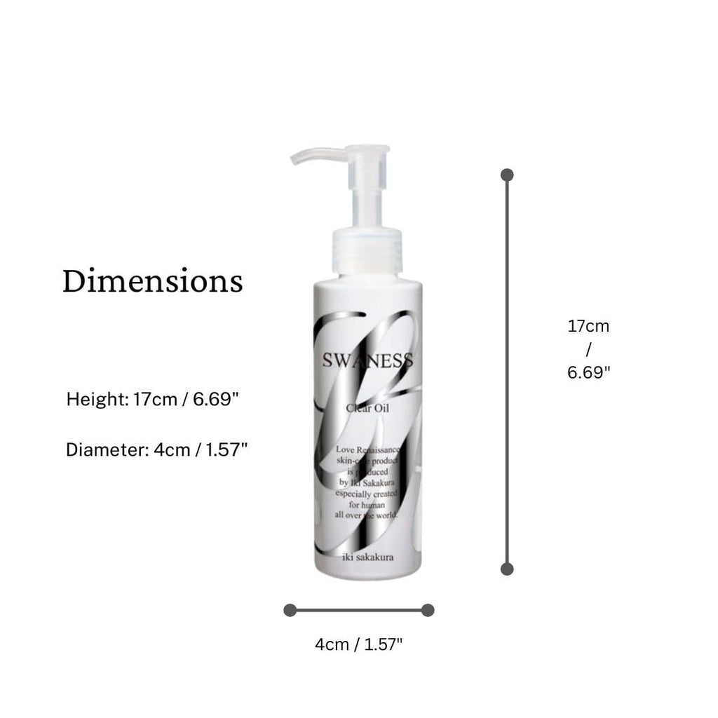 SWANESS Clear Oil Cleanser - Japanese Premium Skincare for Anti-Aging & Deep Pore Cleansing