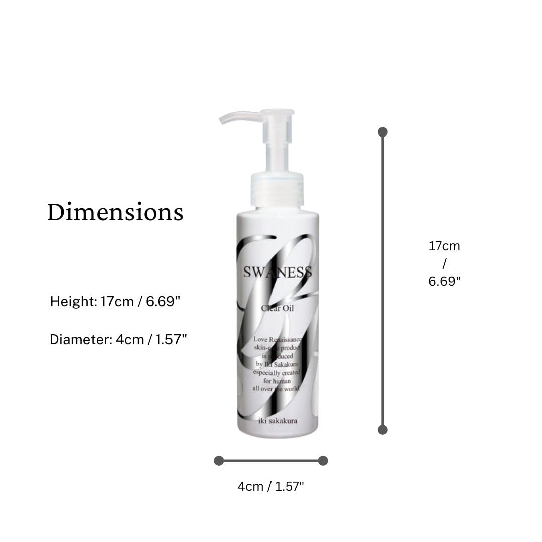SWANESS Clear Oil Cleanser - Japanese Premium Skincare for Anti-Aging & Deep Pore Cleansing