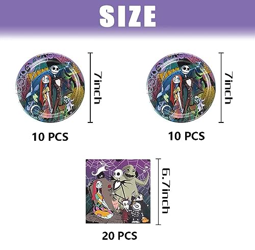 40Pcs Christmas Party Supplies Plates and Napkins Set for Holiday Celebration