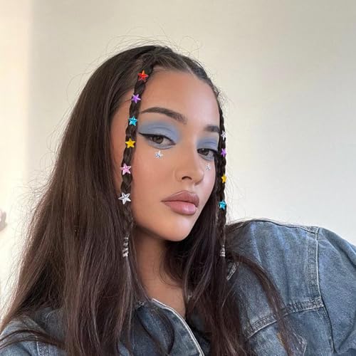 Self-Adhesive Face Gems Set - Y2K Festival Star Rhinestone Stickers for Makeup & Party