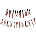 Halloween Bloody Weapon Garland Set - 20pcs Spooky Horror Decorations for Party