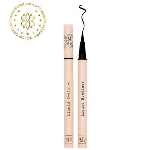 M2U NYC Waterproof Liquid Eyeliner Pen - Smudge-Proof Black Liner with 24-Hour Wear | Vegan & Hypoallergenic