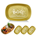 Halloween Candy Dish Set - BOO Spider 3 Pack Serving Trays for Trick-or-Treat