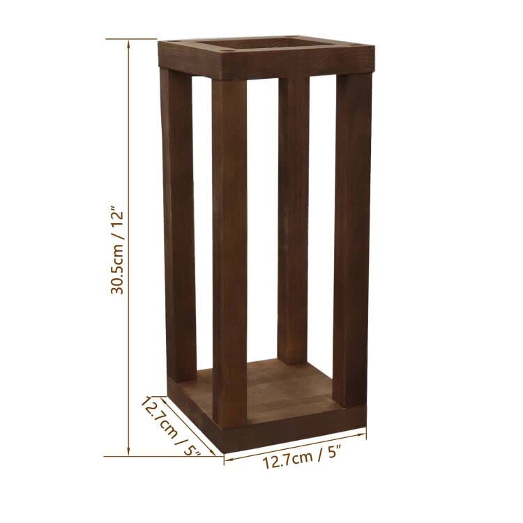 Rustic Wooden Candle Holders Set for Wedding & Farmhouse Decor - 12 Inch