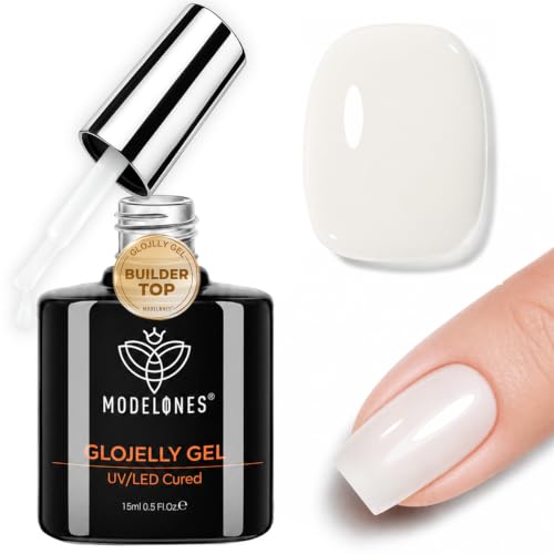 Milky White Builder & Top Coat Gel Polish - 15ML - Variation: Milky White Builder Top