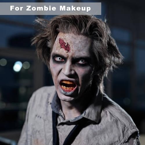 Face Body Paint Stick Set - Black White Light Grey Halloween Skeleton Clown Cosplay